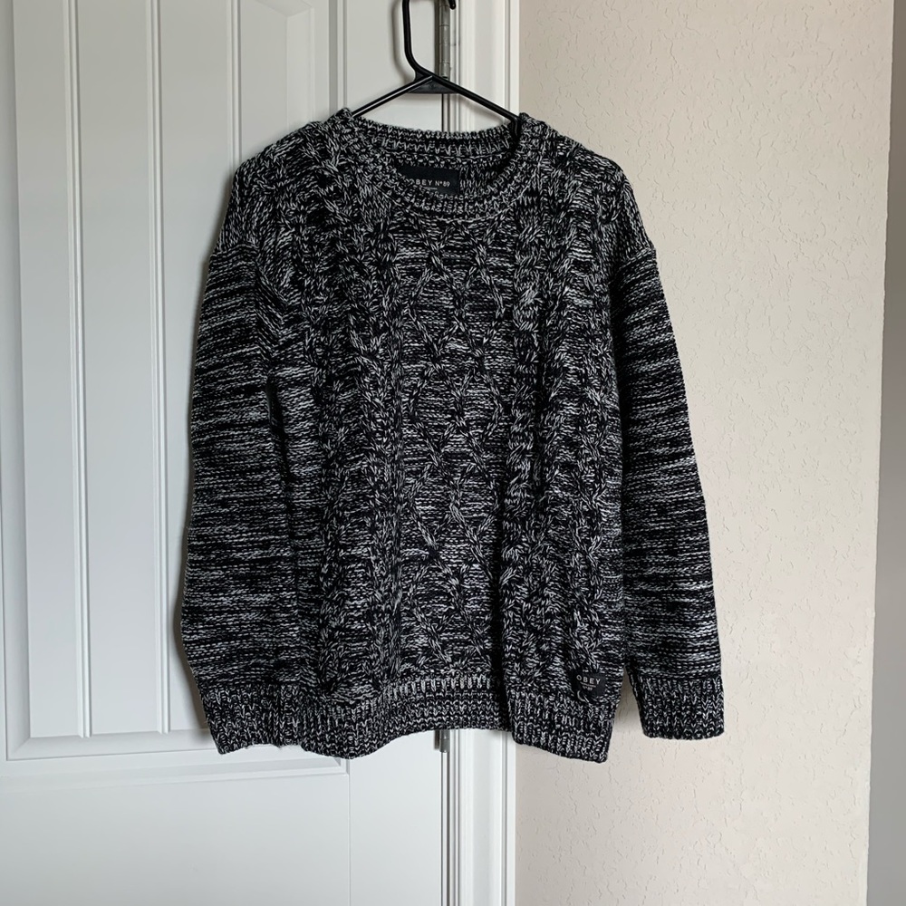 Obey N 89 knit sweater